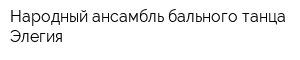 Народный ансамбль бального танца Элегия