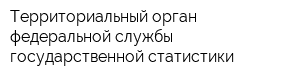 Территориальный орган федеральной службы государственной статистики