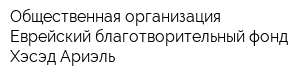 Общественная организация Еврейский благотворительный фонд Хэсэд-Ариэль