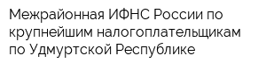 Межрайонная ИФНС России по крупнейшим налогоплательщикам по Удмуртской Республике
