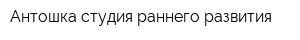 Антошка студия раннего развития