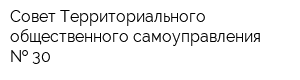 Совет Территориального общественного самоуправления   30