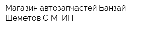 Магазин автозапчастей Банзай Шеметов СМ ИП