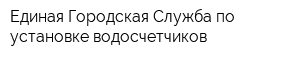 Единая Городская Служба по установке водосчетчиков