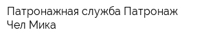 Патронажная служба Патронаж Чел Мика
