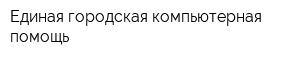 Единая городская компьютерная помощь