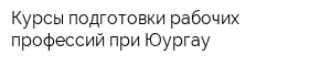 Курсы подготовки рабочих профессий при Юургау