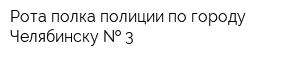 Рота полка полиции по городу Челябинску   3