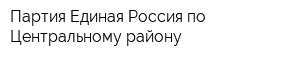 Партия Единая Россия по Центральному району