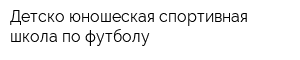 Детско-юношеская спортивная школа по футболу