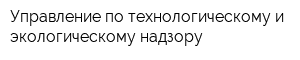 Управление по технологическому и экологическому надзору