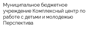 Муниципальное бюджетное учреждение Комплексный центр по работе с детьми и молодежью Перспектива