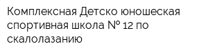Комплексная Детско-юношеская спортивная школа   12 по скалолазанию