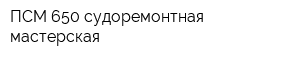 ПСМ-650 судоремонтная мастерская