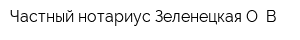Частный нотариус Зеленецкая О В