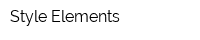 Style Elements
