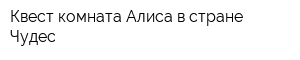Квест комната Алиса в стране Чудес