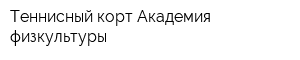 Теннисный корт Академия физкультуры