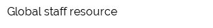 Global staff resource