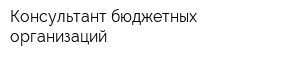 Консультант бюджетных организаций