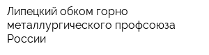 Липецкий обком горно-металлургического профсоюза России