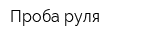 Проба руля