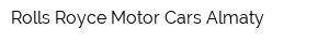 Rolls-Royce Motor Cars Almaty