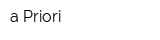 a Priori