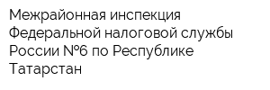 Межрайонная инспекция Федеральной налоговой службы России  6 по Республике Татарстан