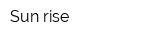 Sun rise
